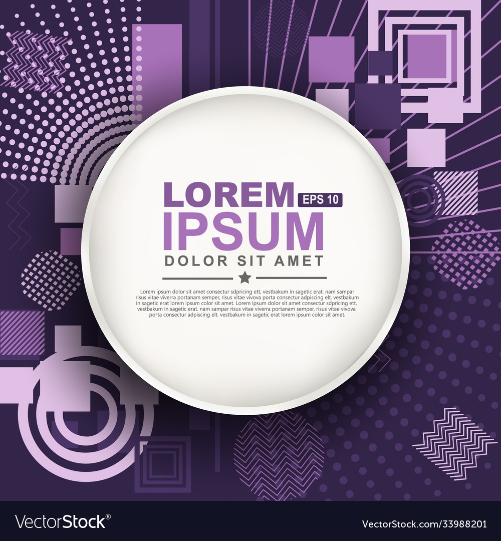 Abstract circle geometric pattern design vector image Abstract circle geometric pattern design