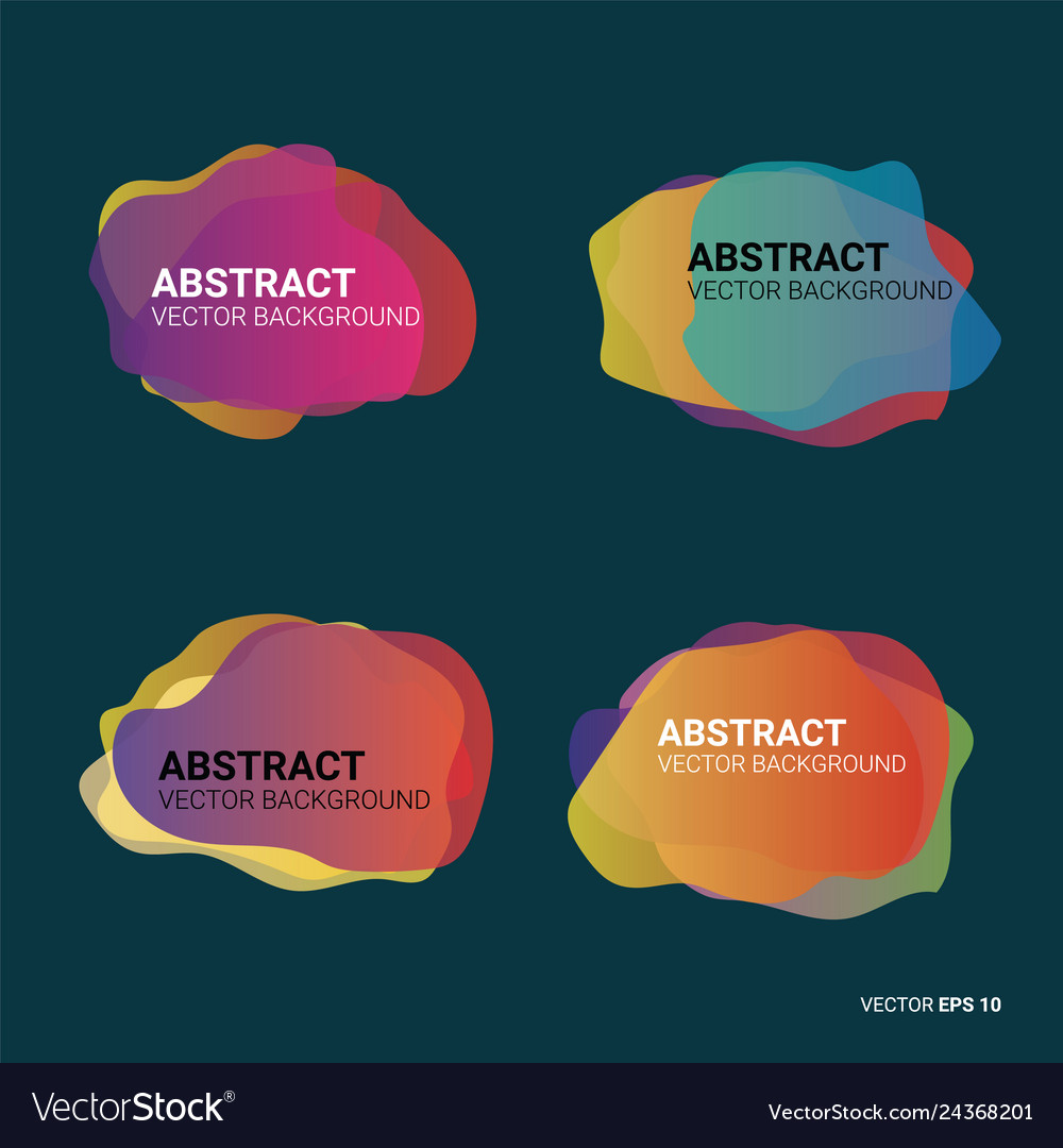 Abstract Color Gradient Shapes