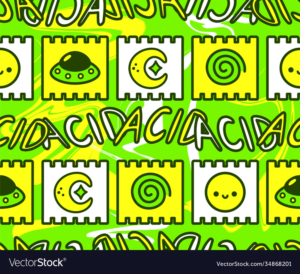 Acid marks seamless pattern