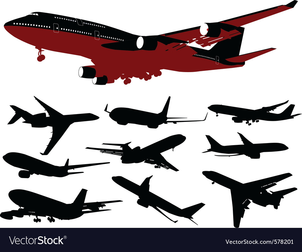 Airplane Silhouettes