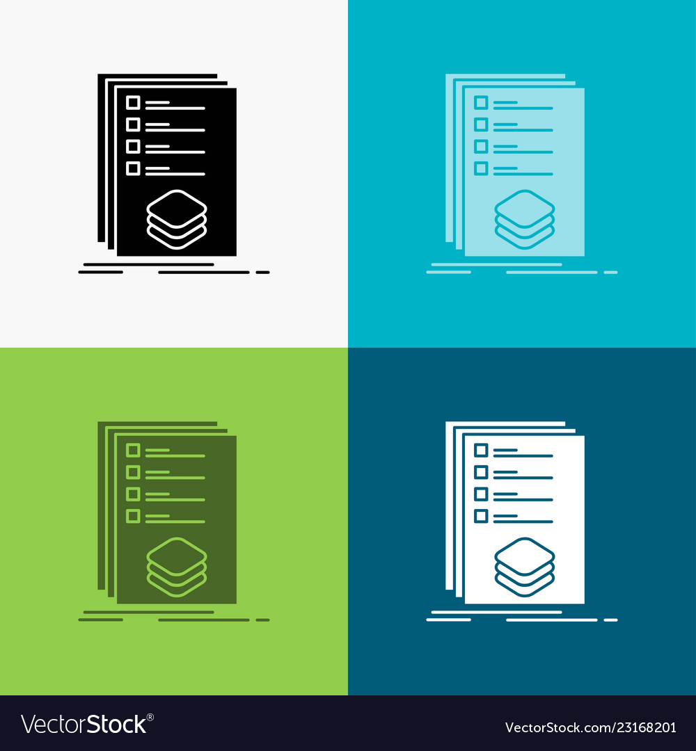 Categories check list listing mark icon over vector image Categories check list listing mark icon over