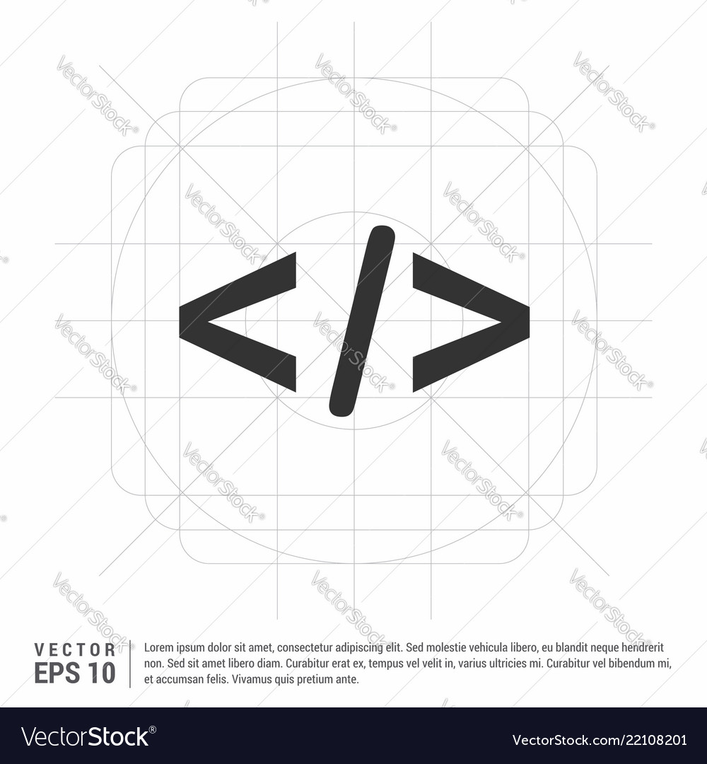 Code icon vector image Code icon