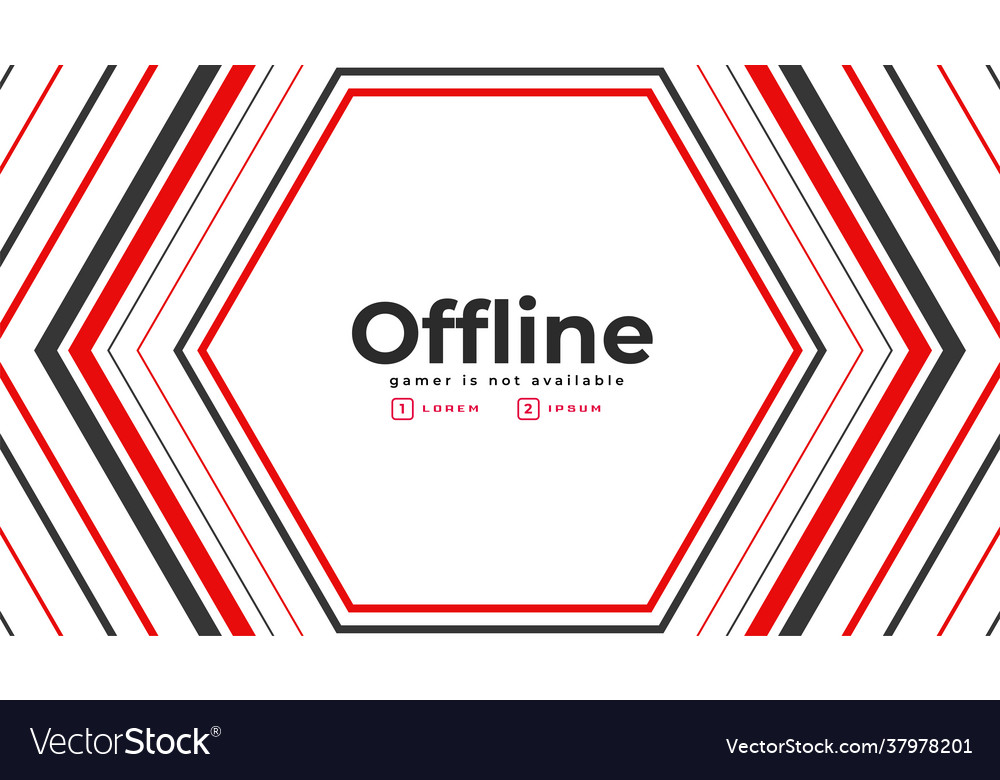 Currently offline twitch gaming banner design