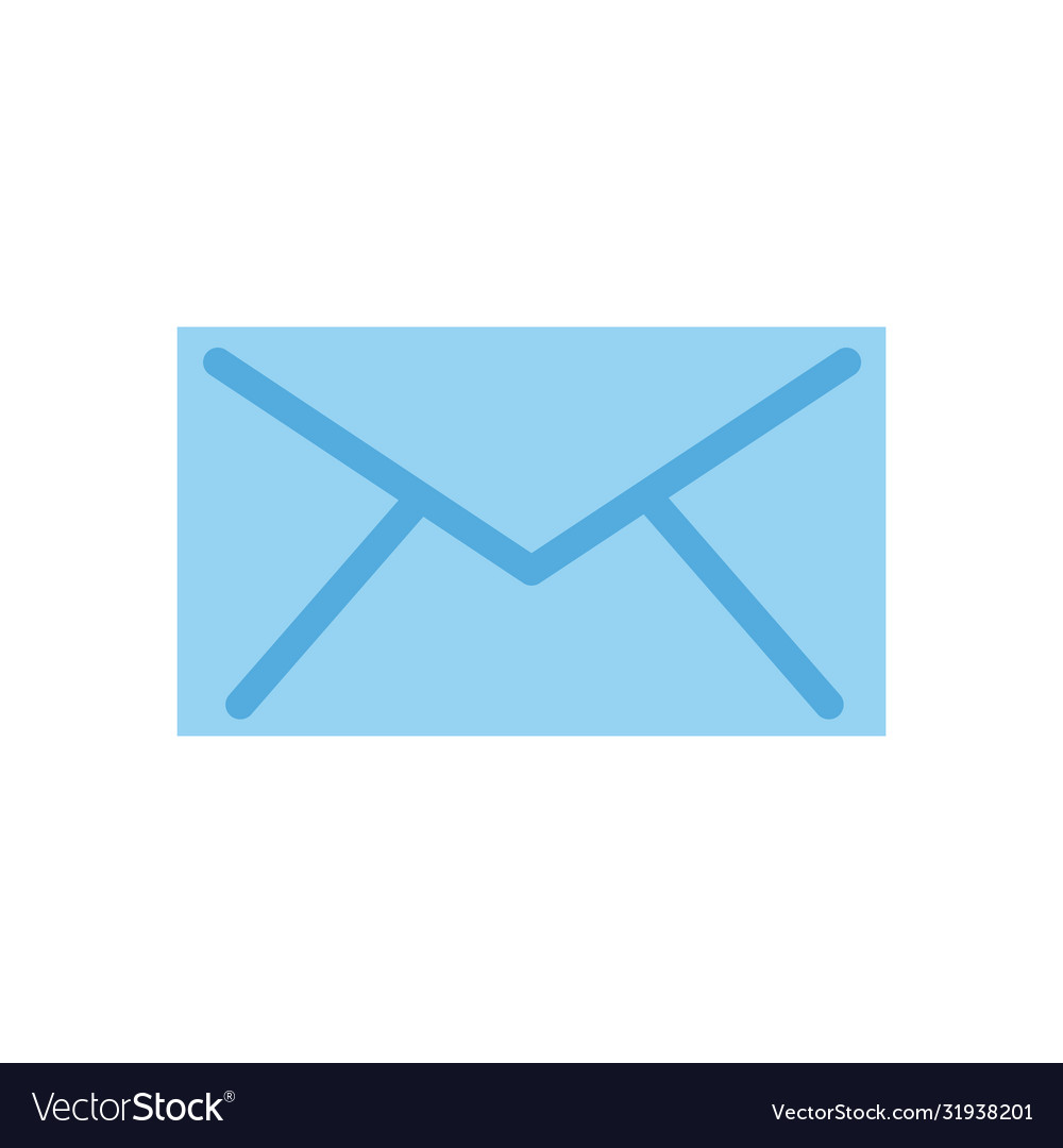 Envelope message flat style icon design