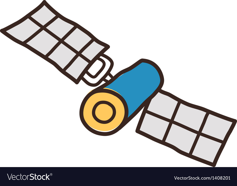 Icon satellite Royalty Free Vector Image - VectorStock