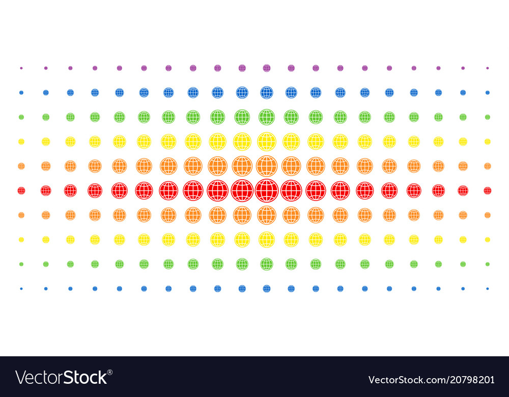 Internet spectrum halftone grid
