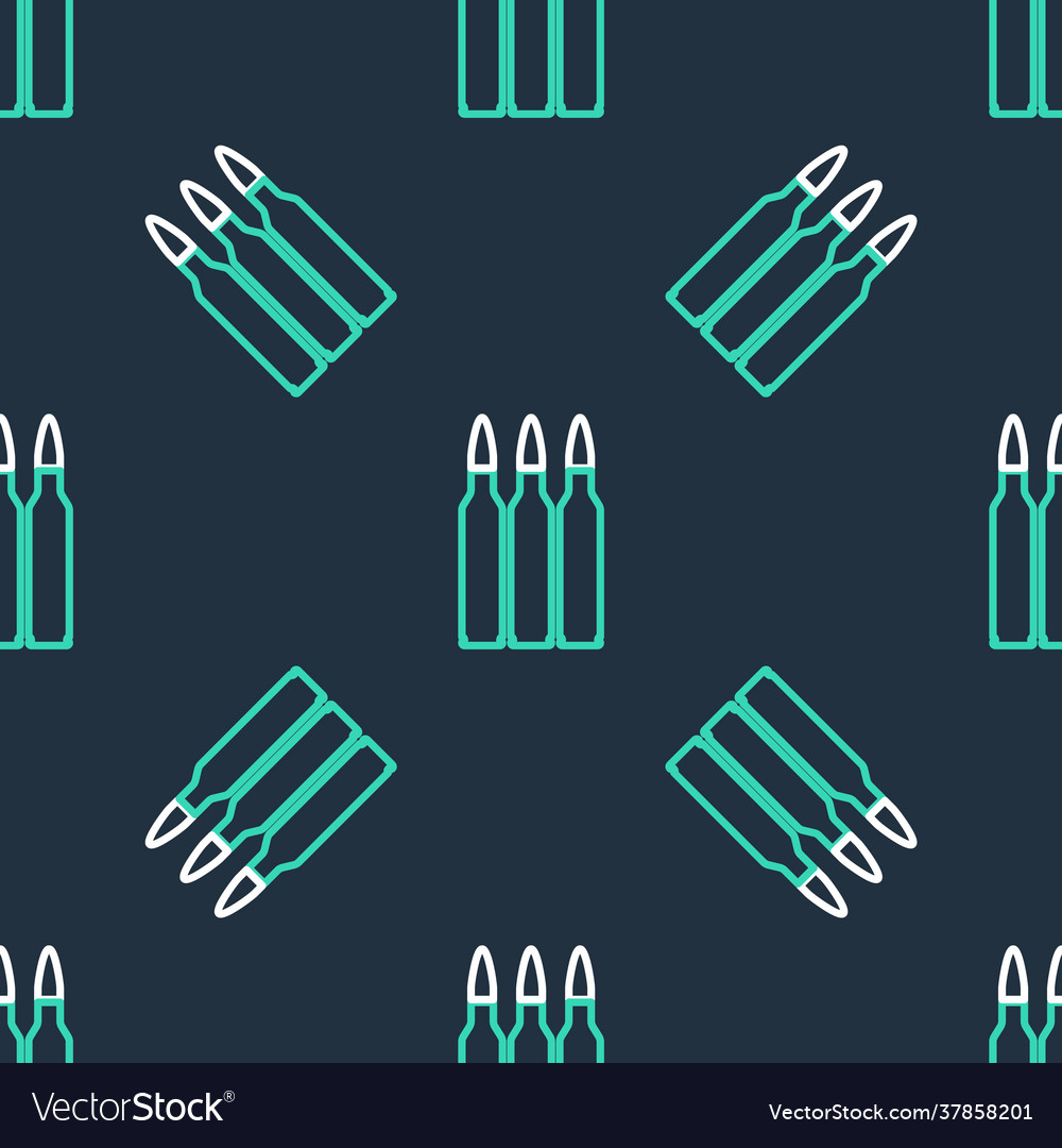 Line bullet icon isolated seamless pattern vector image Line bullet icon isolated seamless pattern