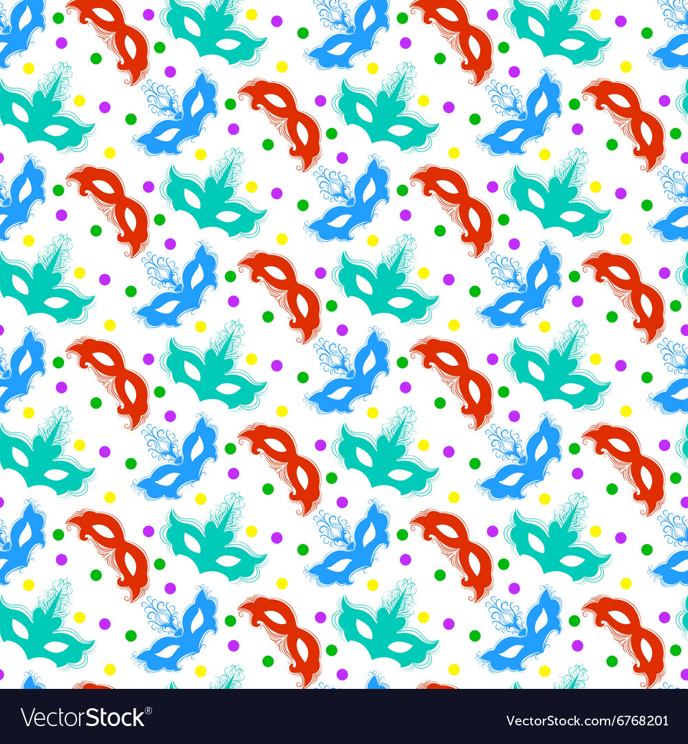 Masquerade seamless pattern