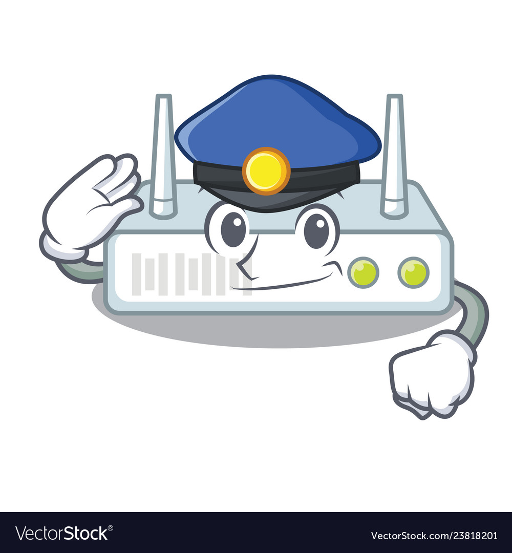 Police router in the a character shape