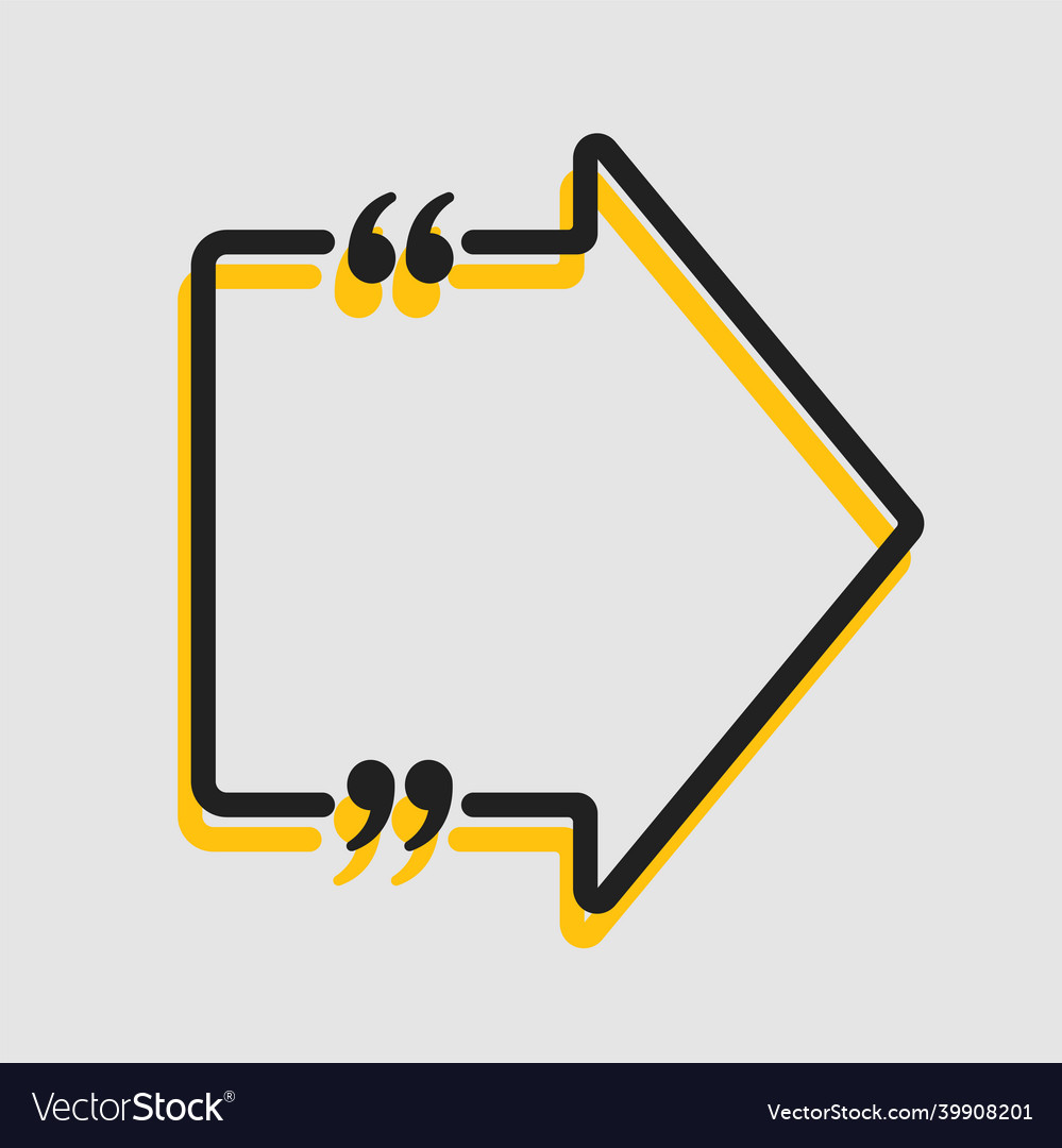 Speech Bubble with Bracket Frame
