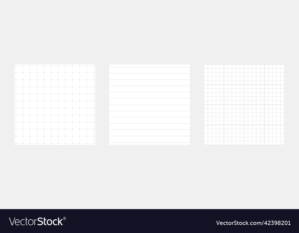 White grid background collection notebook dot