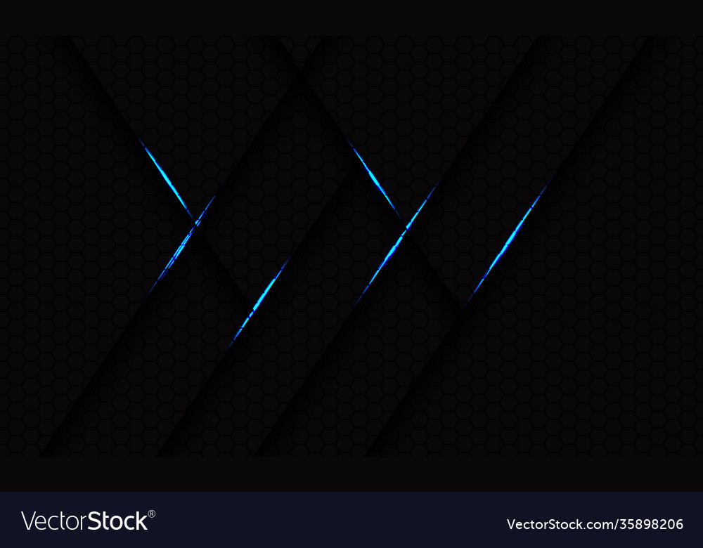 Abstract blue light shadow line geometric on dark