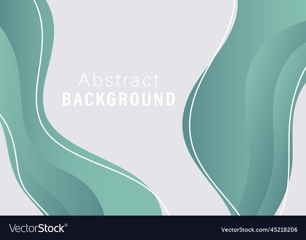 Abstract gradient background green color vector image Abstract gradient background green color