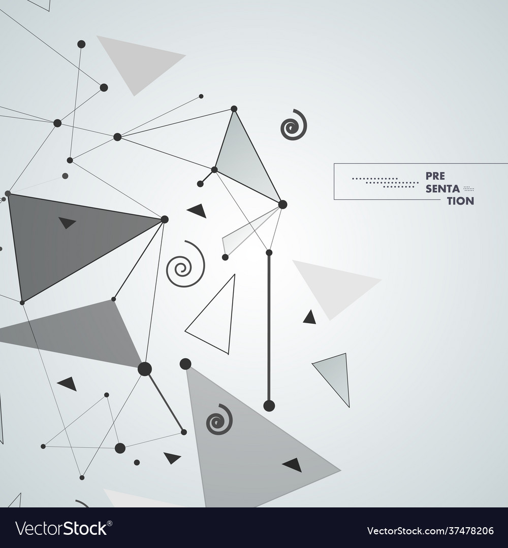 Abstract shapes design style on light background vector image Abstract shapes design style on light background