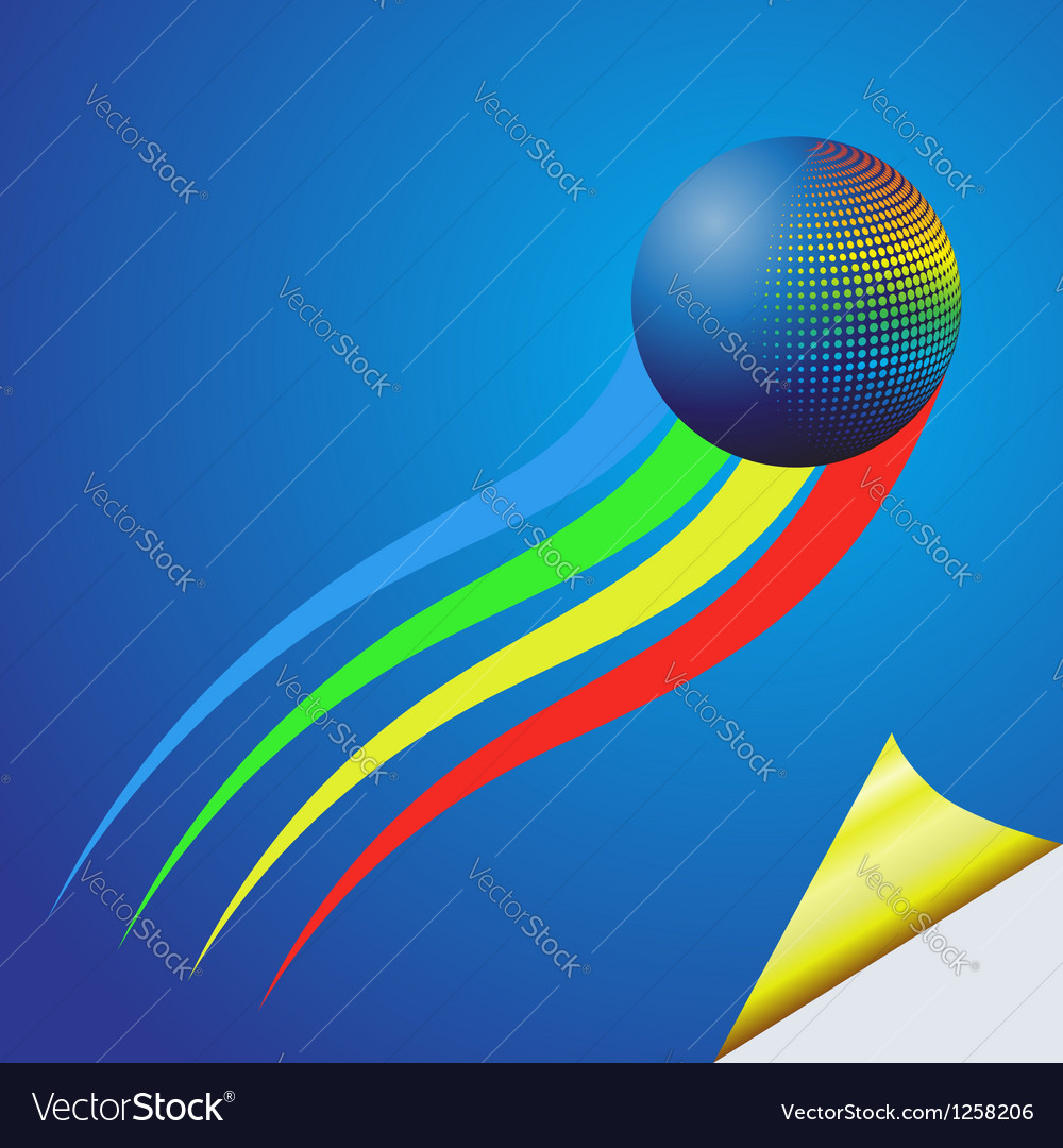 Background with color sphere