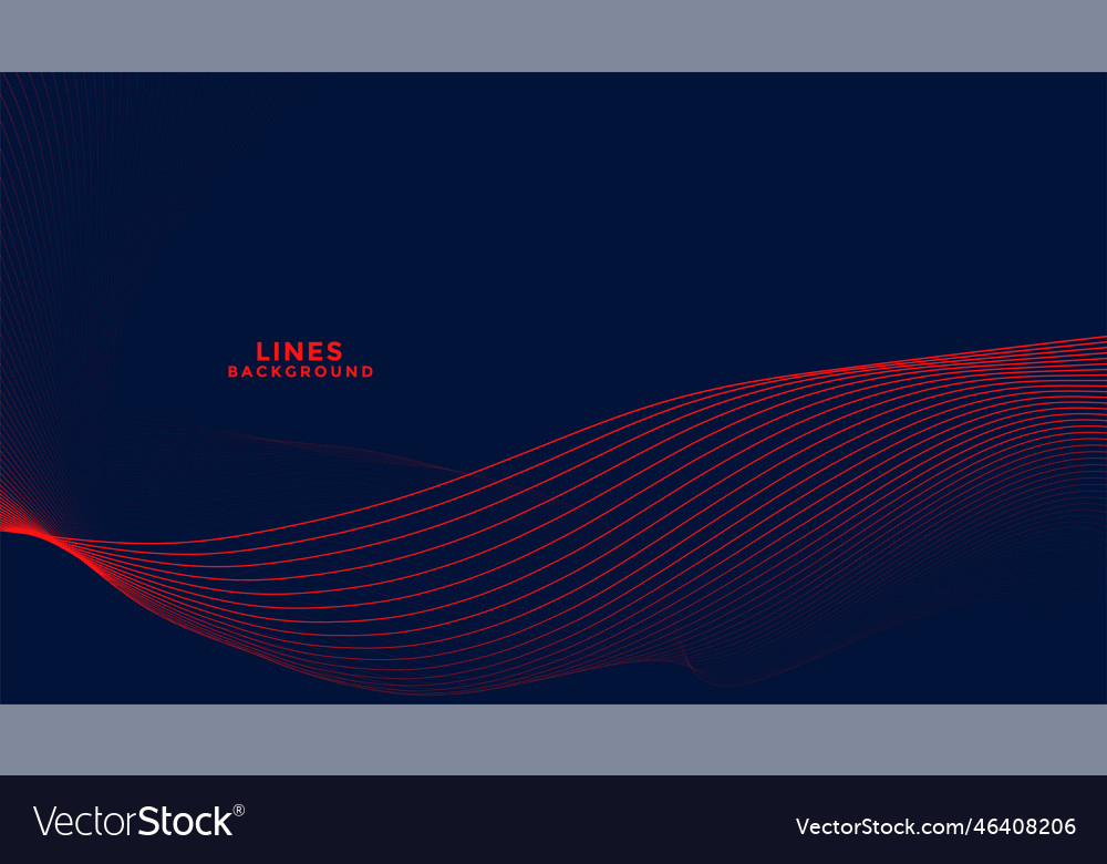 Dark background with red flowing wavy lines design