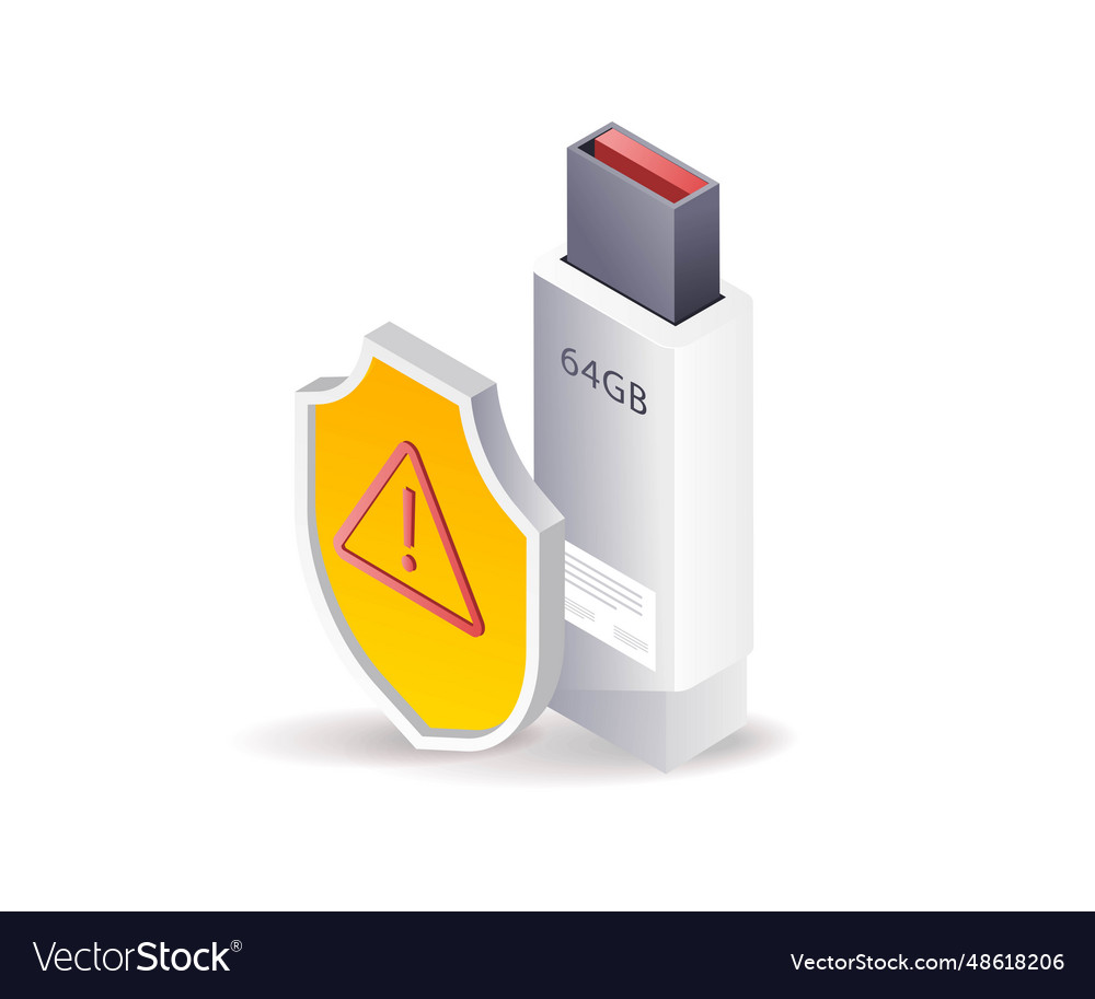 Datensicherheitswarnung der Festplatte Vector Image Datensicherheitswarnung der Festplatte
