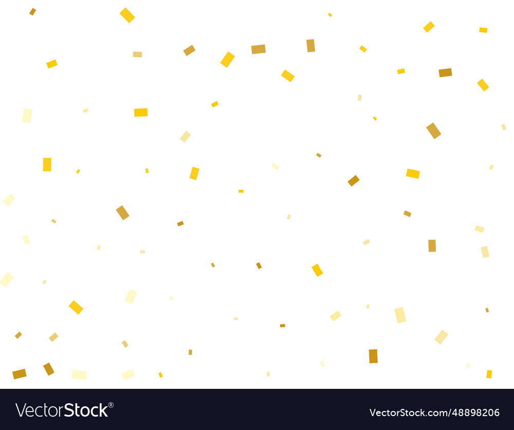 Goldene Rechtecke confetti Hintergrund