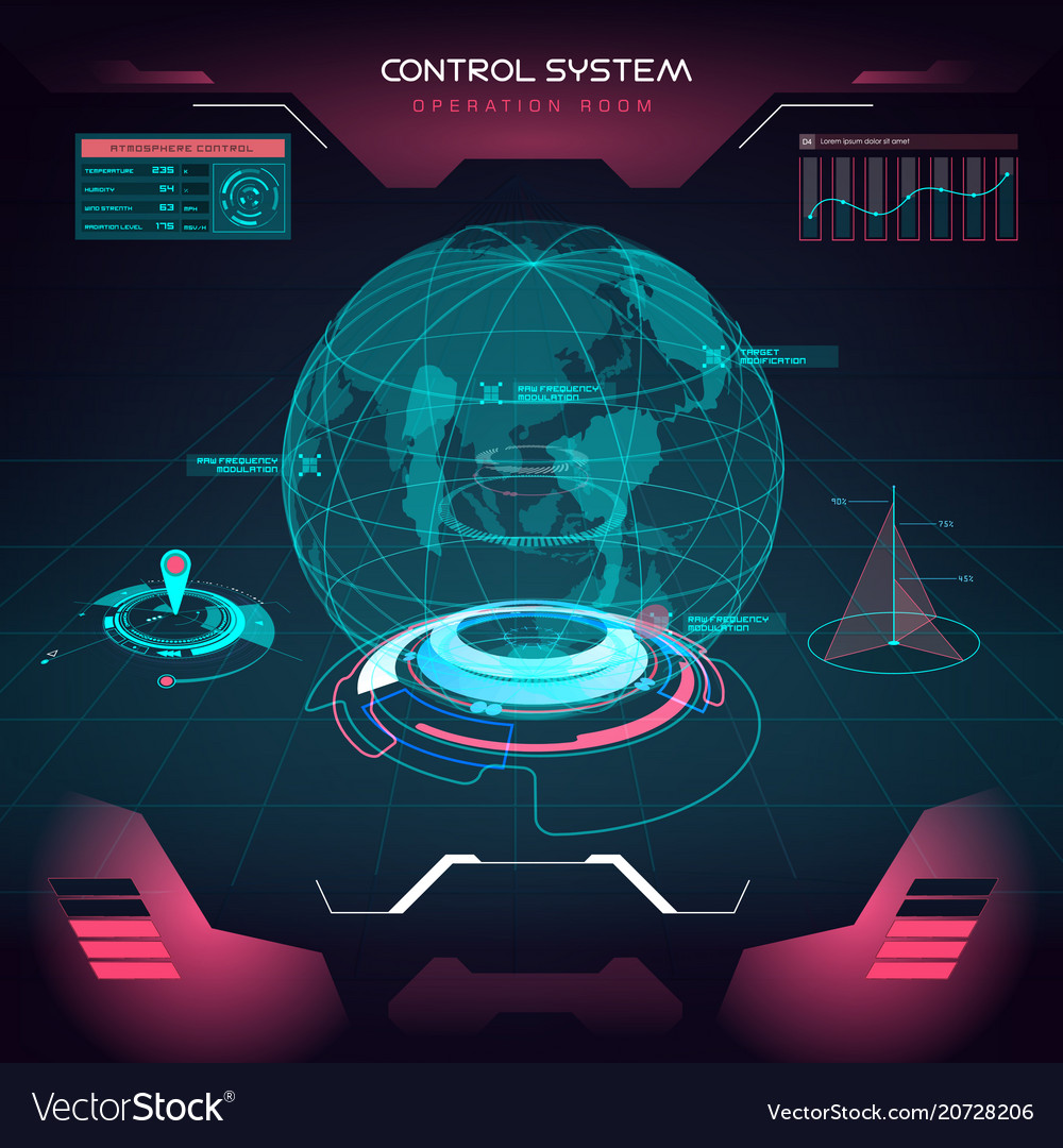 Interface ui design graphic hud