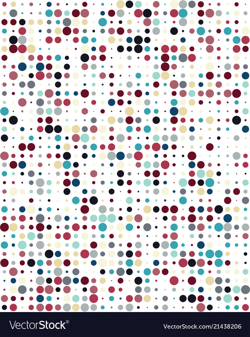 Pattern with colorful dots