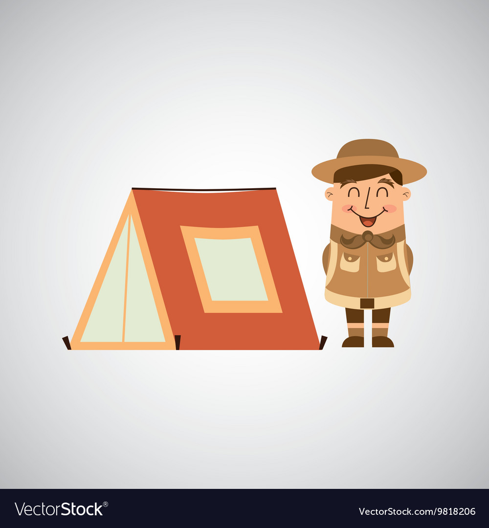 People person man boy scout camp