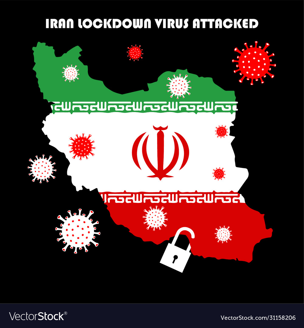 Virus corona disaster attacked iran country