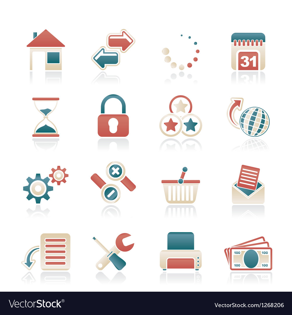 Web site and internet icons