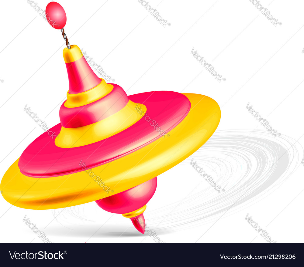 Whirligig toy isolated on white background Vector Image