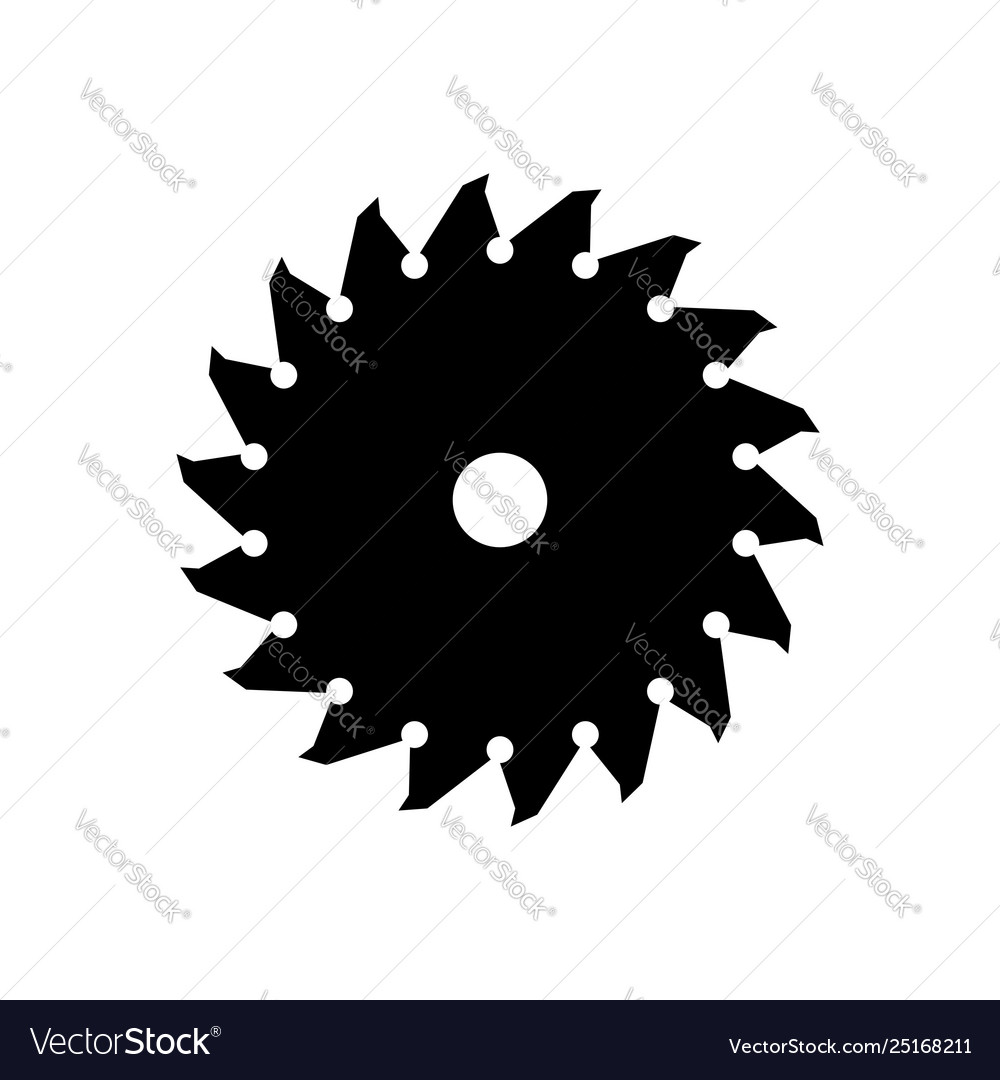 Circular saw blade Royalty Free Vector Image VectorStock