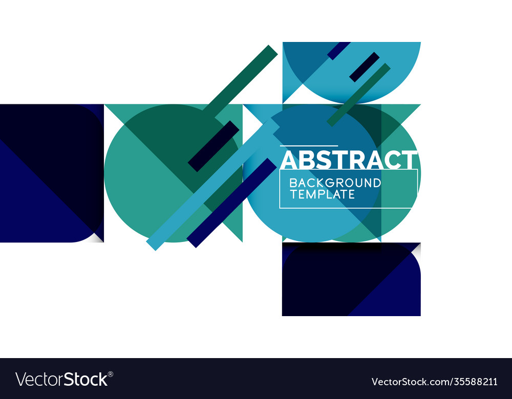 Clean minimal geometric abstract background Vector Image