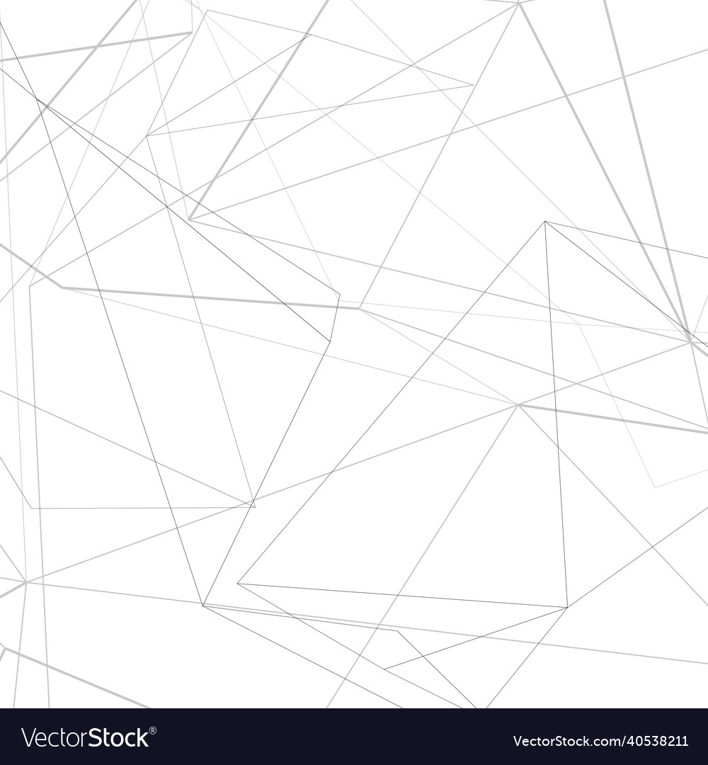 Connected abstract pattern with overlapping lines