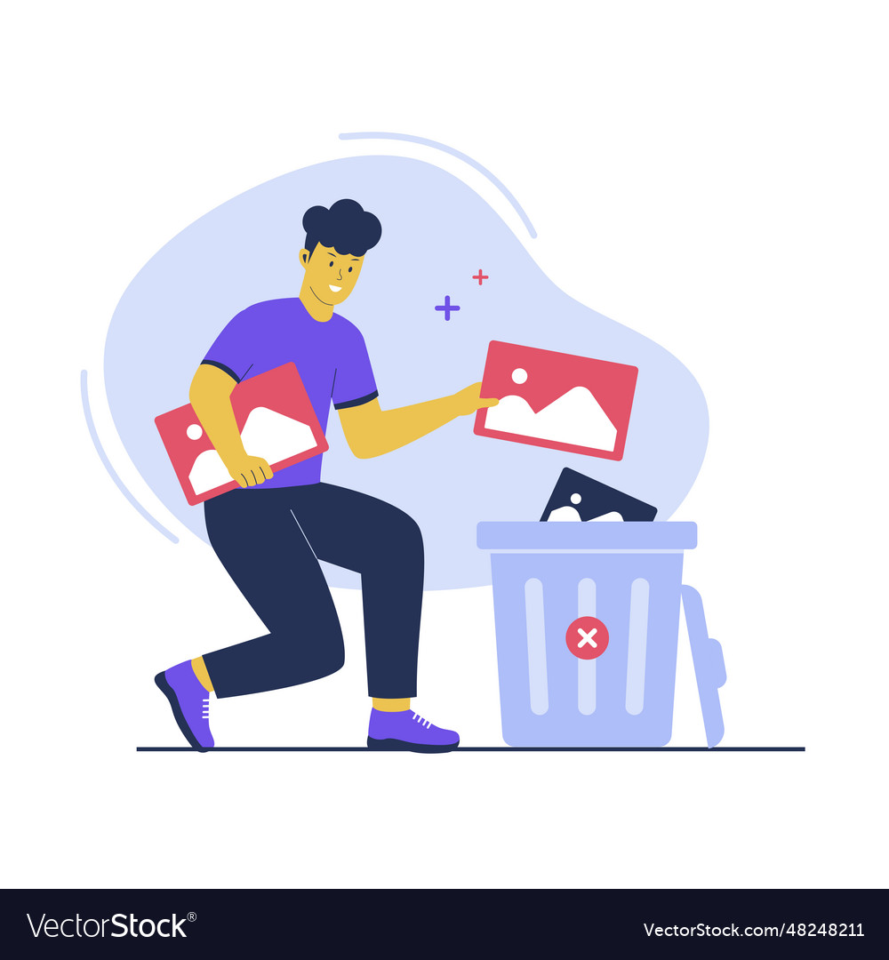 Delete image file concept