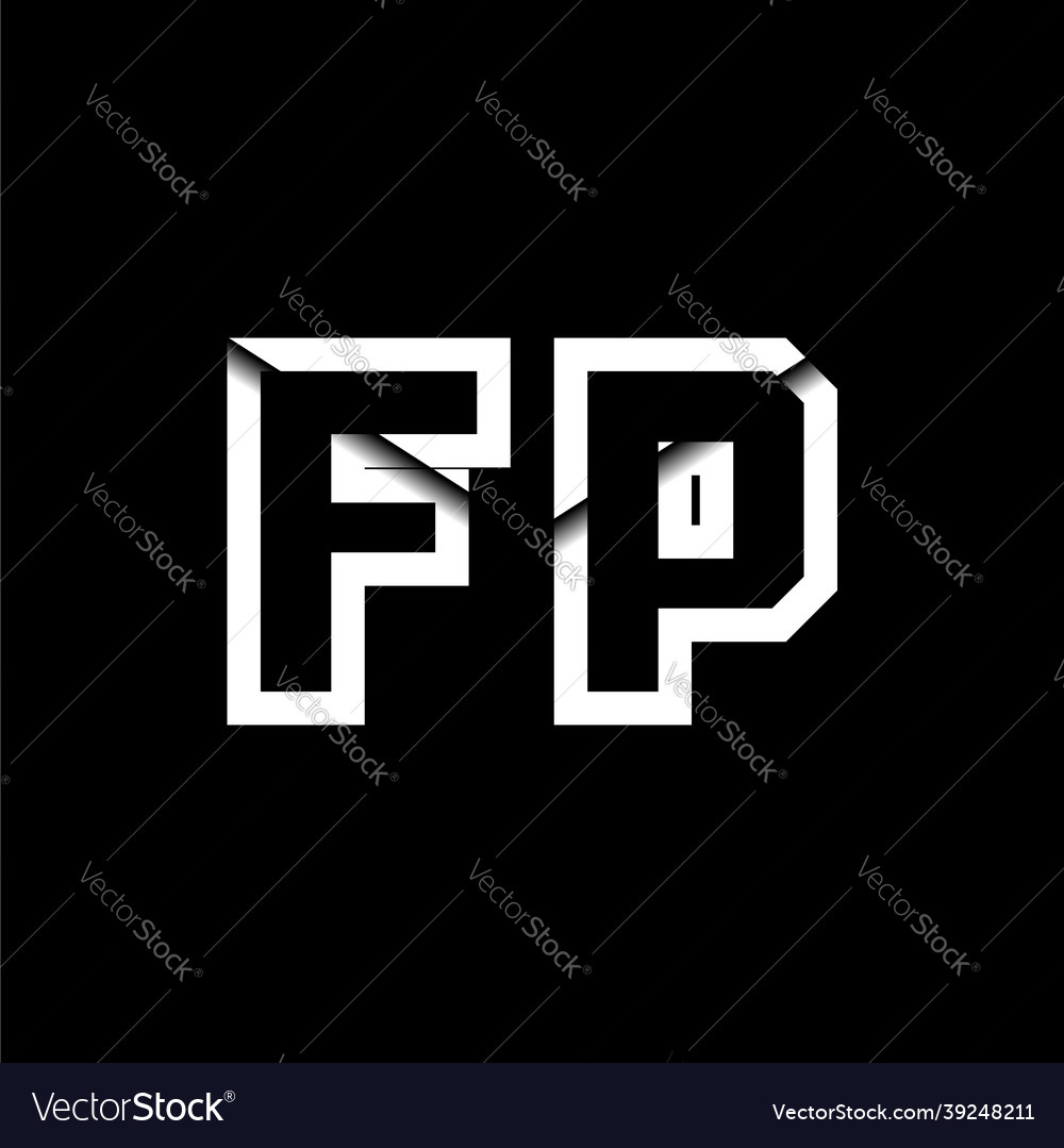 Fp monogram envelope shape style