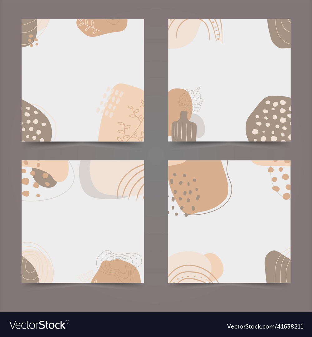 Geometric minimal collection abstract background