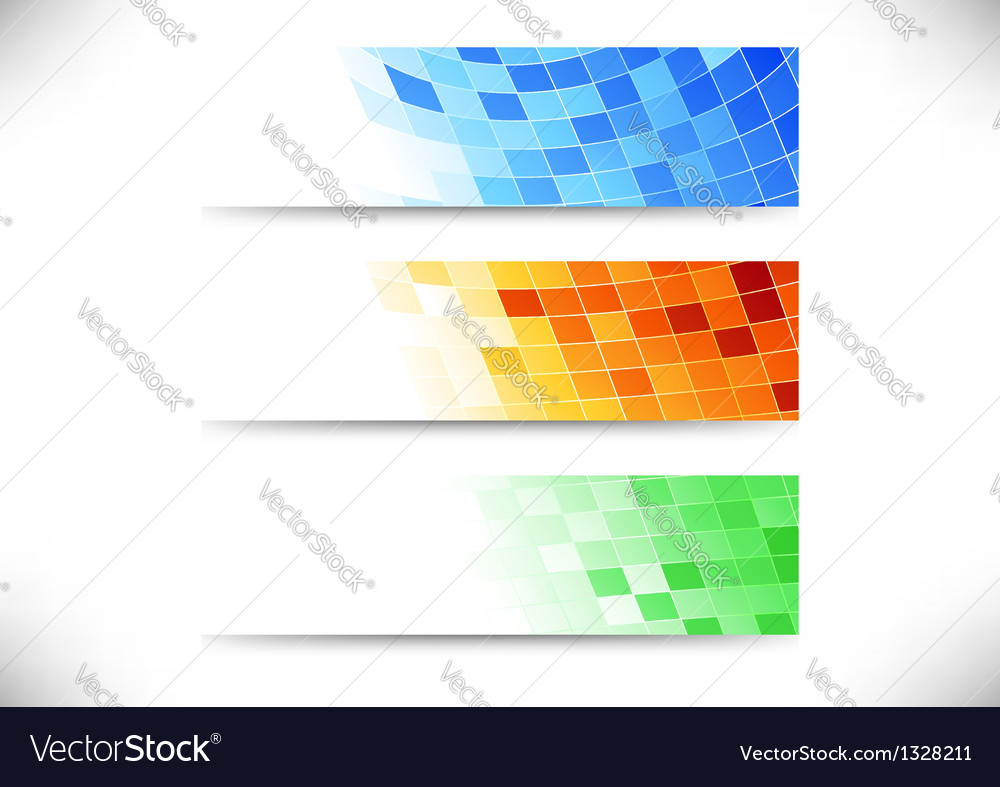 Headers collection - abstract tiles background
