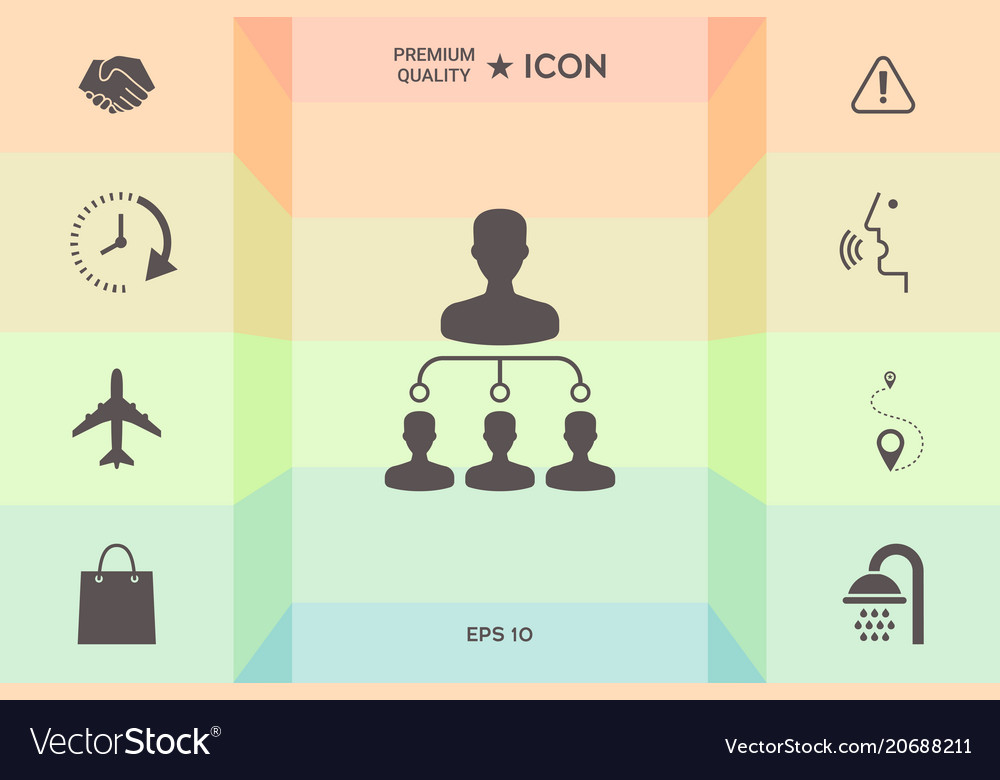 Hierarchy icon symbol