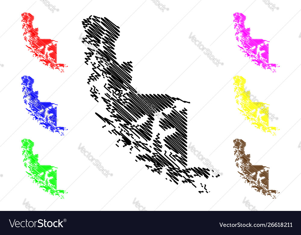 Magallanes region republic chile vector image Magallanes region republic chile