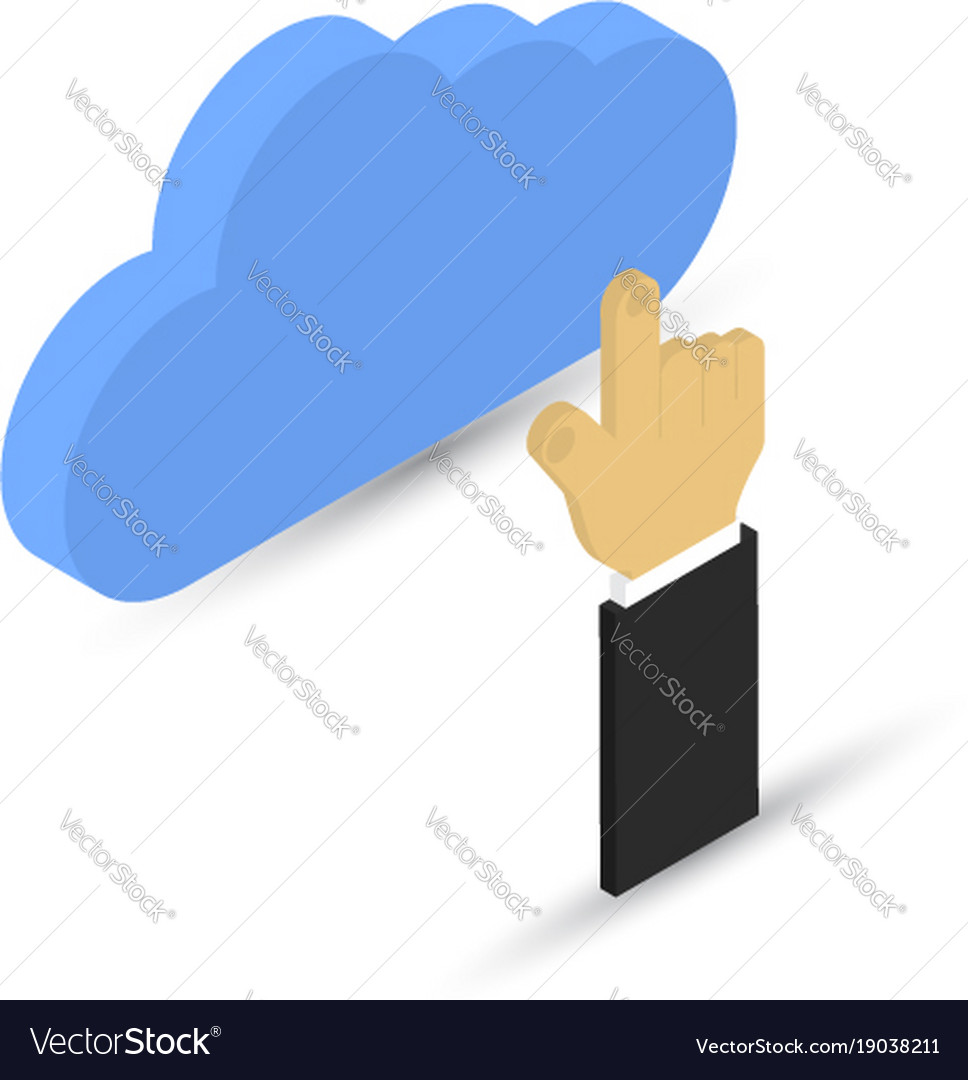 Man does a search on the internet data processing