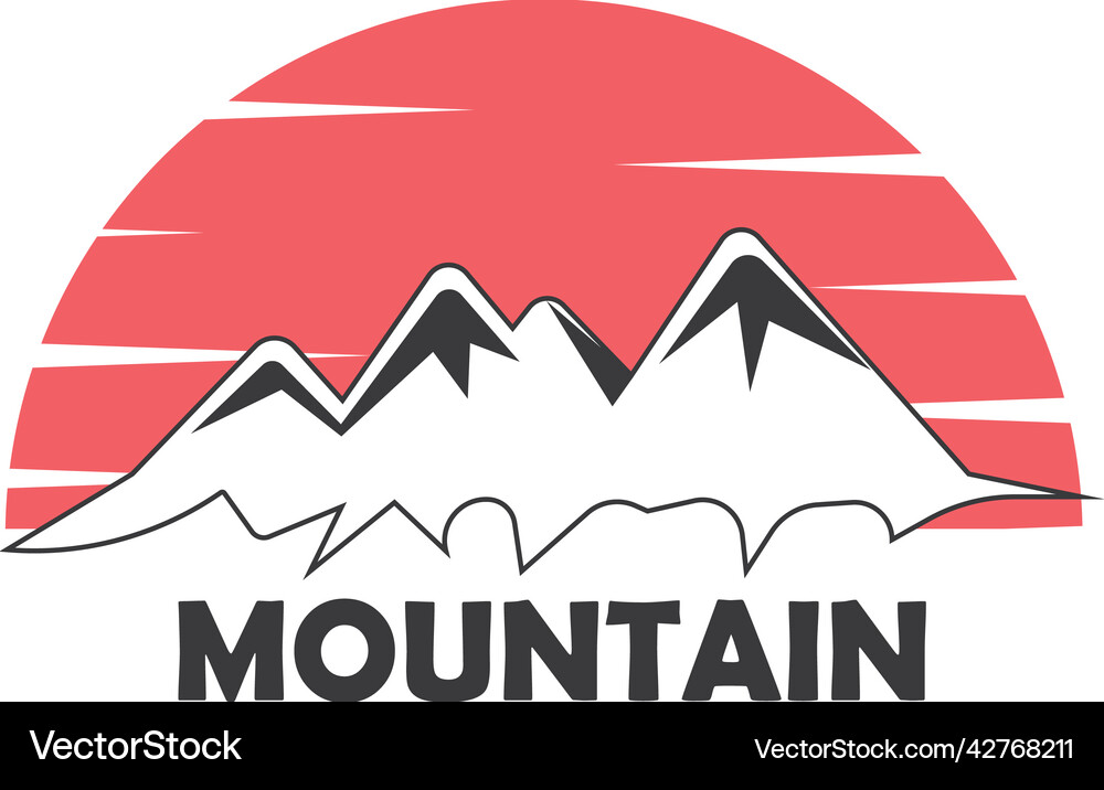 Mountain logo Royalty Free Vector Image - VectorStock