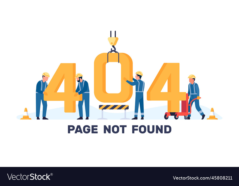 Page not found error 404 repair workers