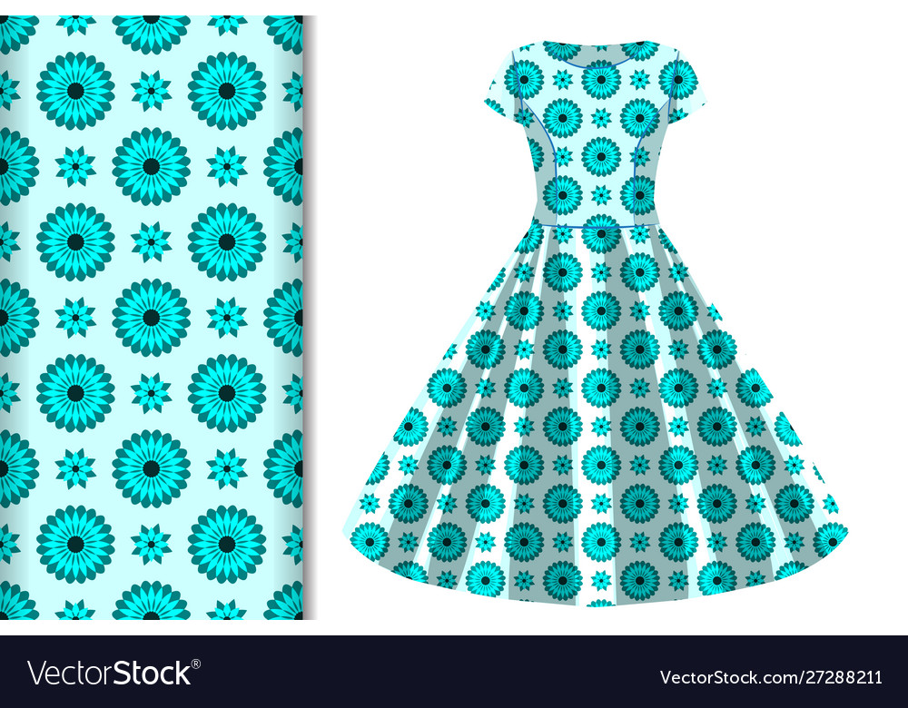 Seamless background and pattern with flower