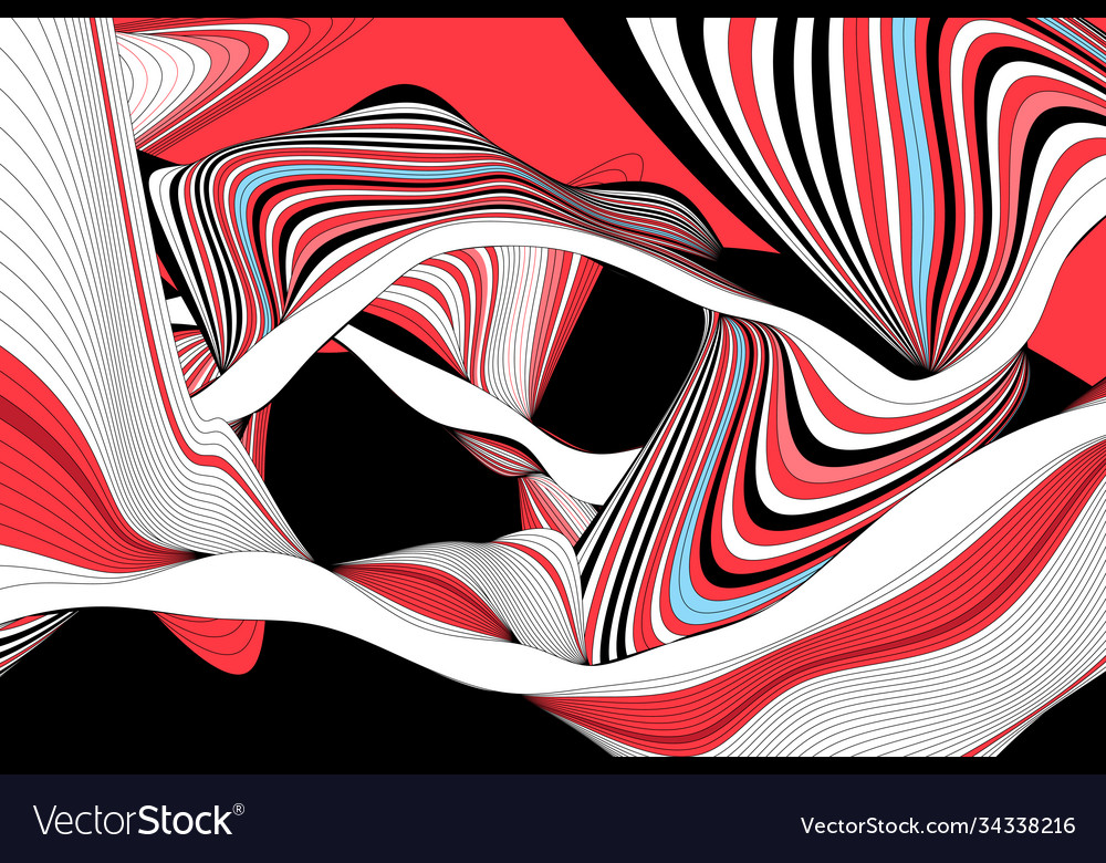 Abstract background with wavy and linear vector image Abstract background with wavy and linear