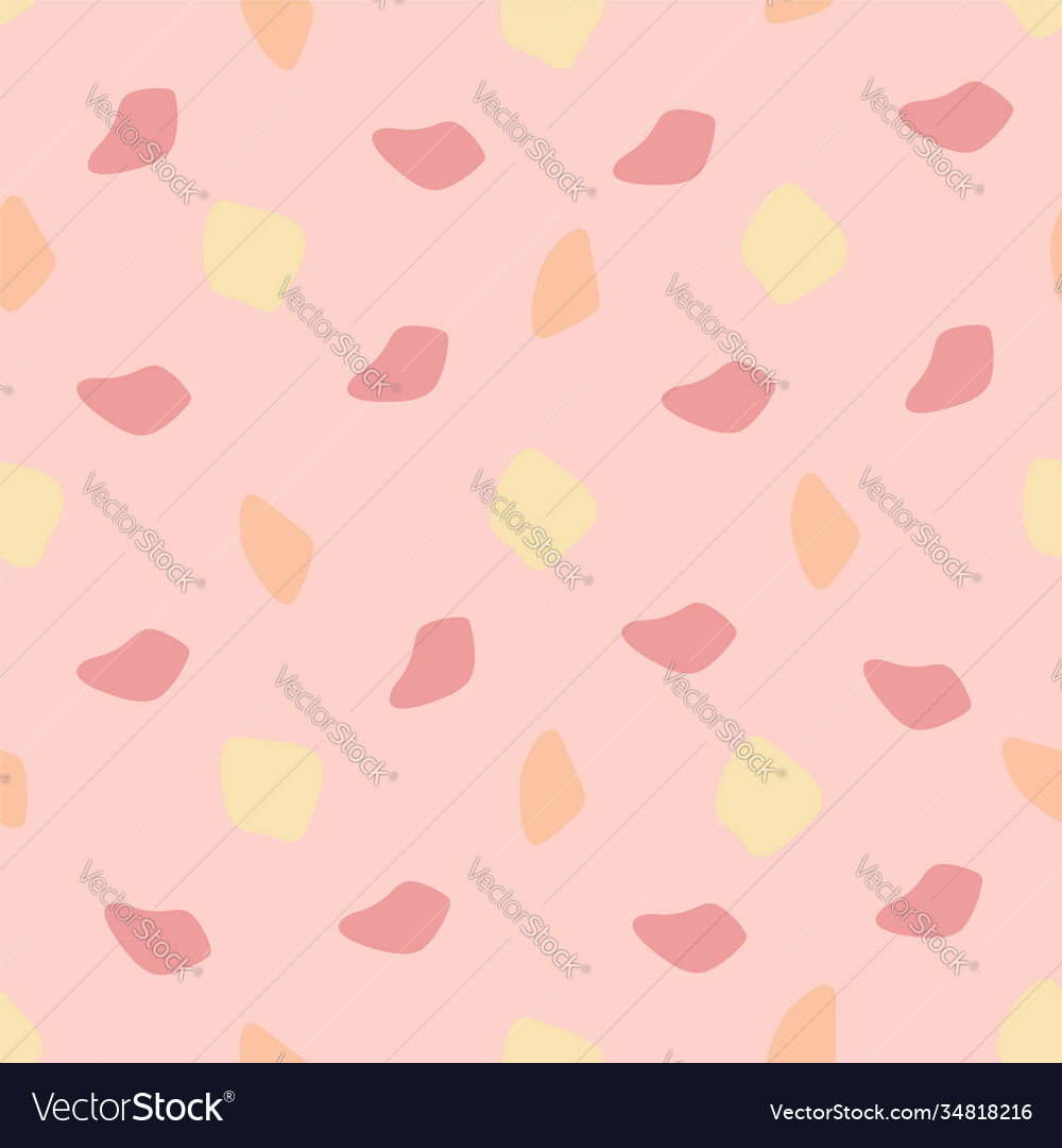 Abstract stains seamless pattern pink background