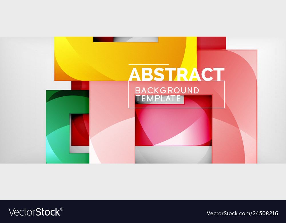 Background with color squares composition modern Vector Image Background with color squares composition modern