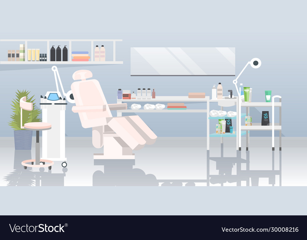 Beautician Schrank mit Laser-Epilationsmaschine vector image Beautician Schrank mit Laser-Epilationsmaschine