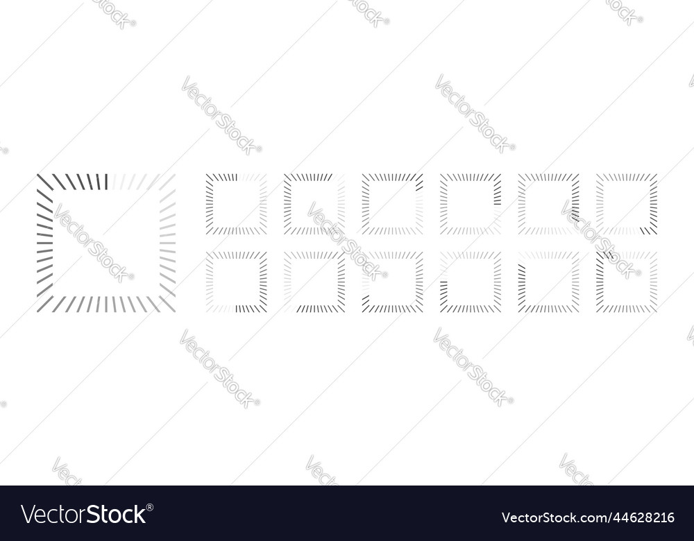 Circular loading buffering icons video ready vector image Circular loading buffering icons video ready