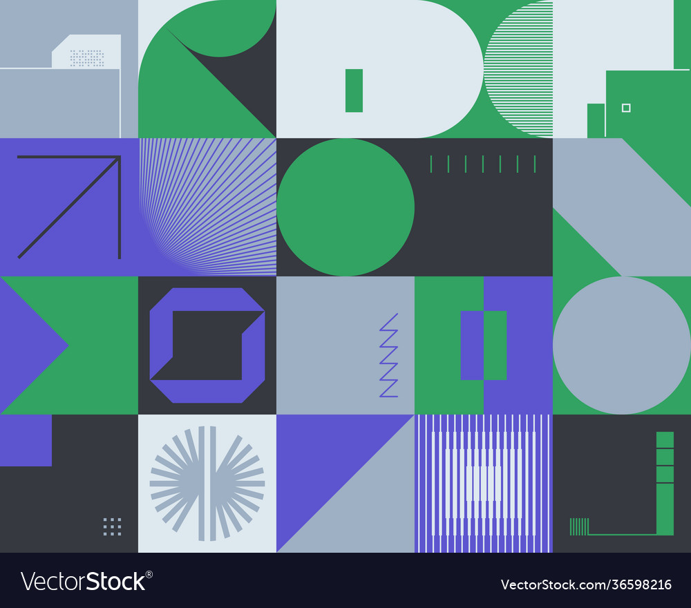Digital design abstract pattern vector image Digital design abstract pattern