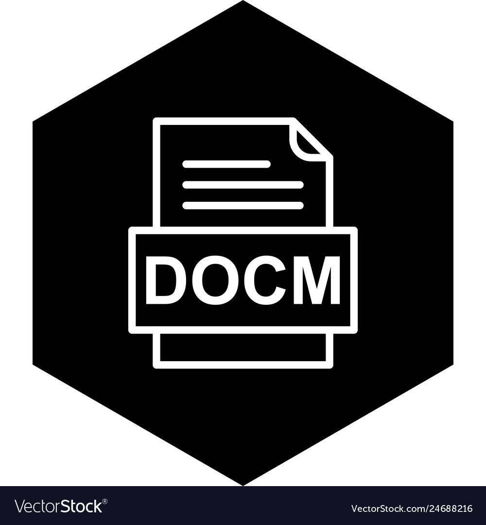 Docm file document icon
