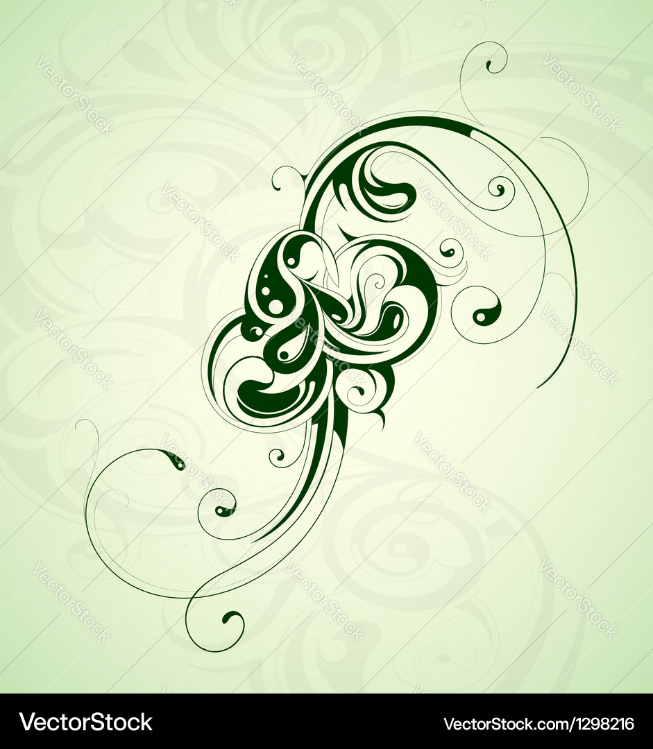 Floral design element Royalty Free Vector Image