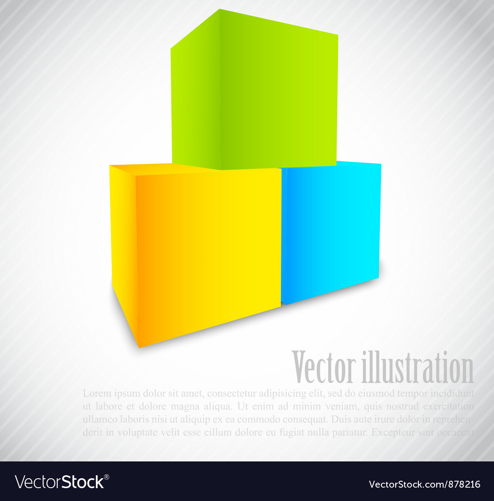 Geometric Cube Background